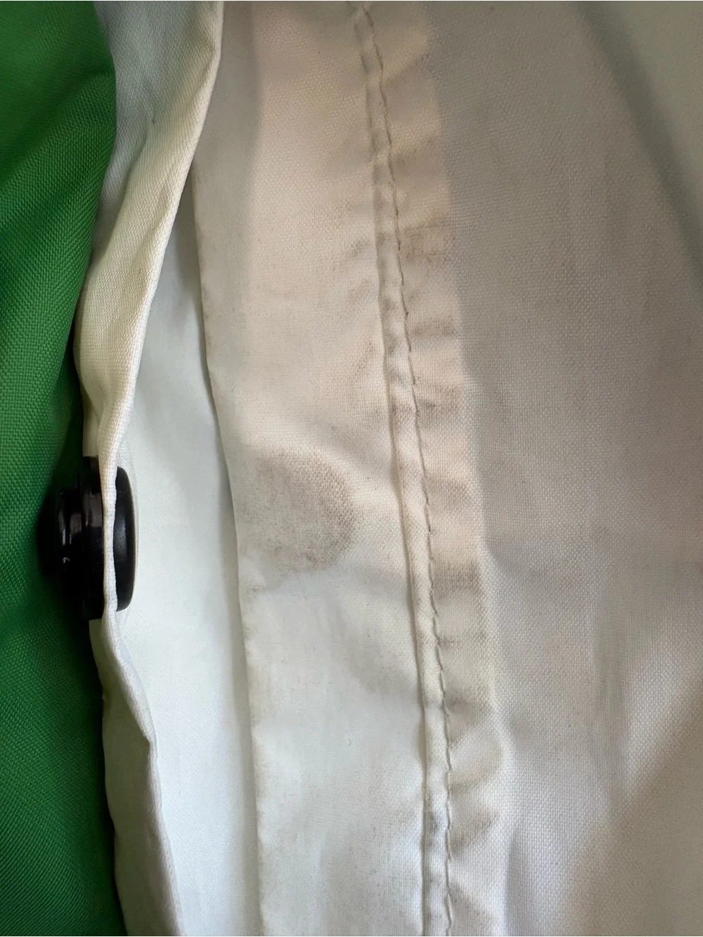 Columbia Women’s Green White Lightweight Hooded Waterproof Nylon Rain Jacket SzM
